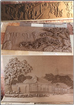 仿古铜浮雕壁画