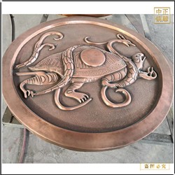 神像筒型浮雕塑像